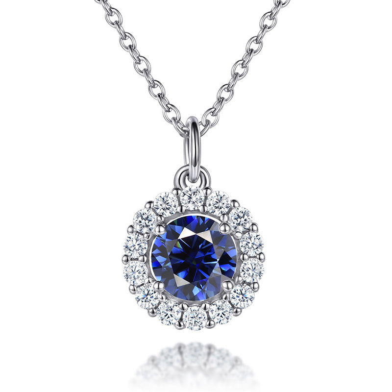Classic Sterling Silver Birthstone Necklace for Mom