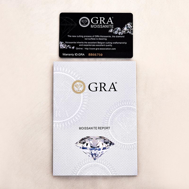 Ahabobo Classic Moissanite 2.0 Carat Round Cut Promise Ring