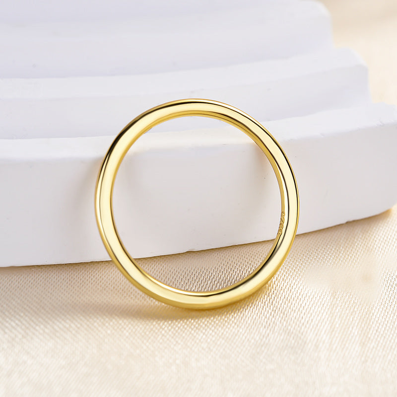 Simple Wedding Band For Women In Sterling Silver