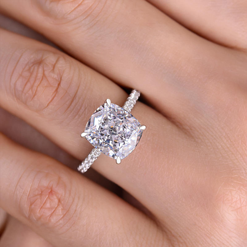 Exclusive Crushed Ice Cushion Cut 2PC Jewelry Set