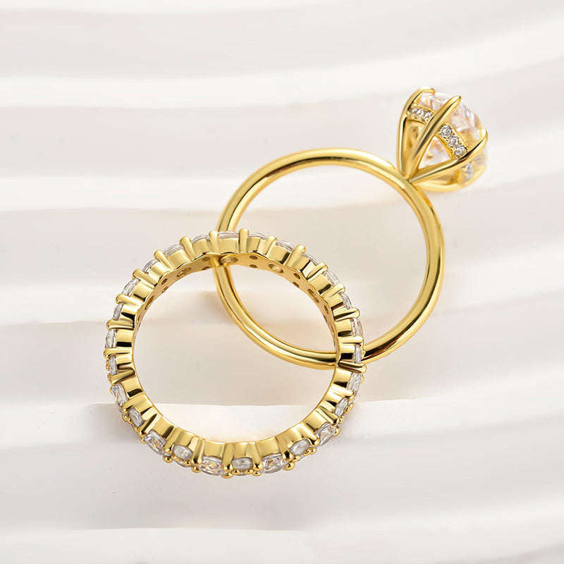 Ahabobo Special 4.0Ct Marquise Cut Wedding Set