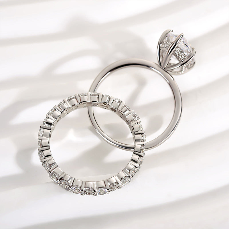 Ahabobo Special 4.0Ct Marquise Cut Wedding Set