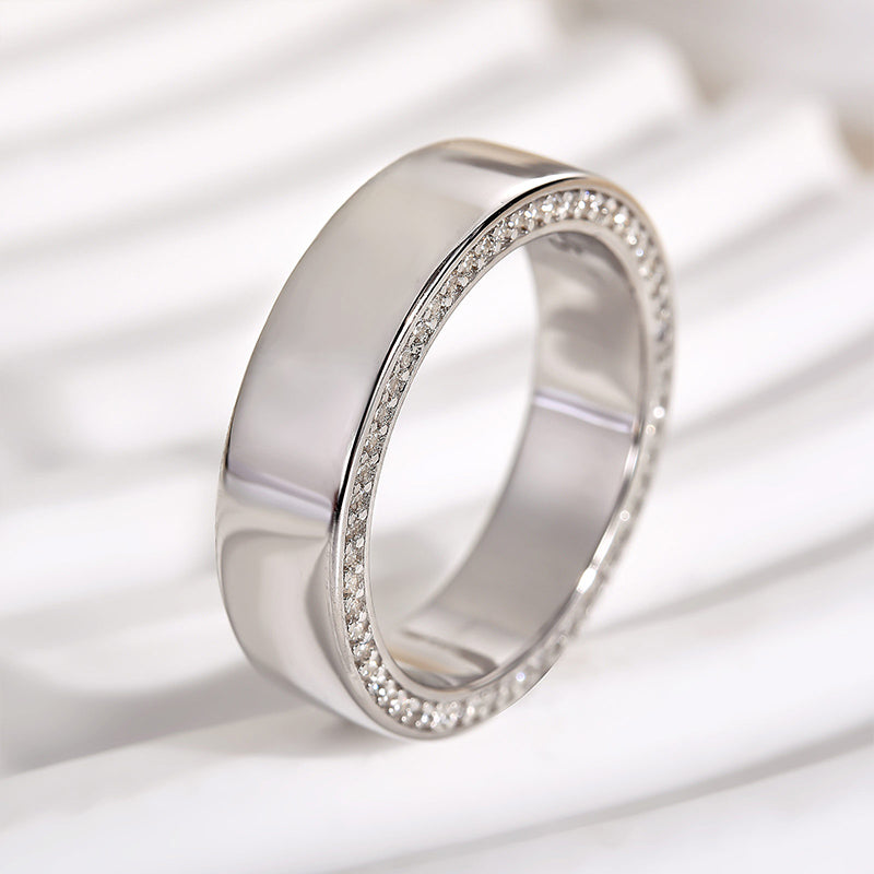 Ahabobo Classic Men's Wide Wedding Band