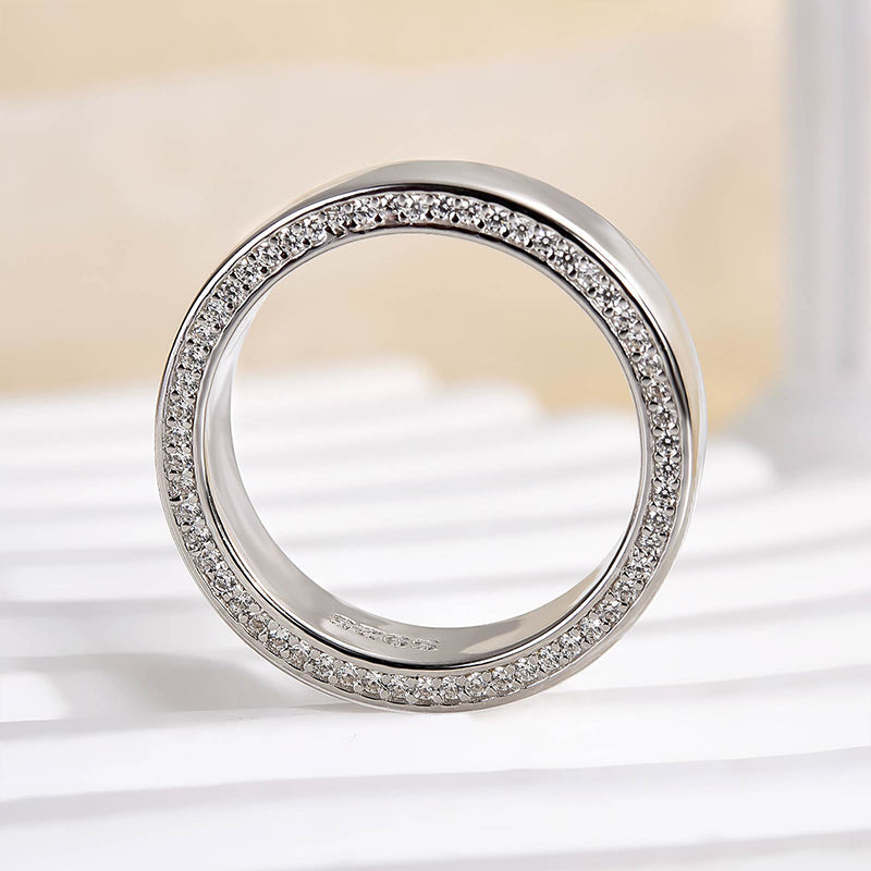Ahabobo Classic Men's Wide Wedding Band