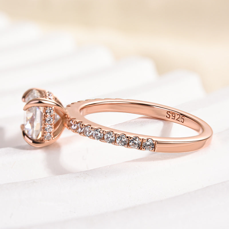 Maxine Moissanite 2.0 Carat Cushion Cut Engagement Ring