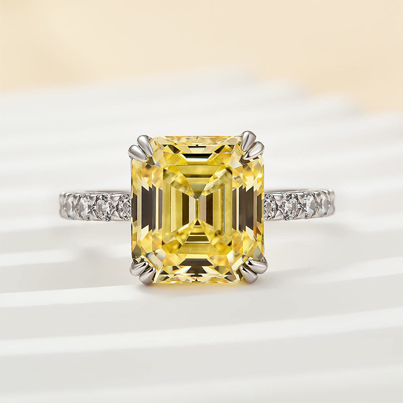 Ahabobo Noble 4.5Ct Asscher Cut Engagement Ring