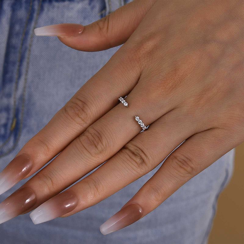 Unique Yellow Gold Open Wedding Band In Sterling Silver