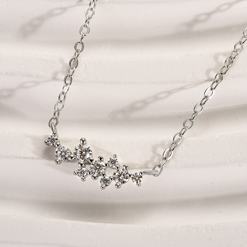 Lovely Gypsophila Moissanite Pendant Necklace