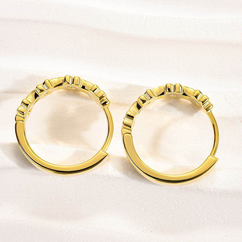 0.15Ct Moissanite Daisy Flower Earrings