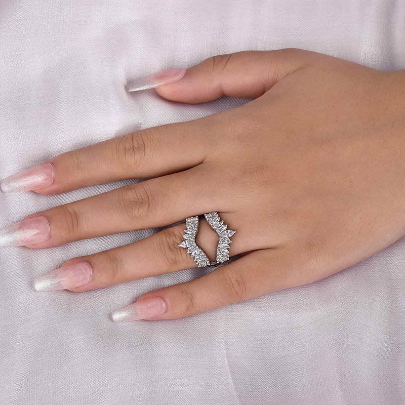 Ahabobo Unique Jacket Wedding Band For Women