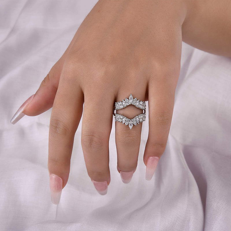 Ahabobo Unique Jacket Wedding Band For Women
