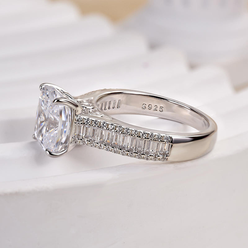 Ahabobo Outstanding Cushion Cut Engagement Ring