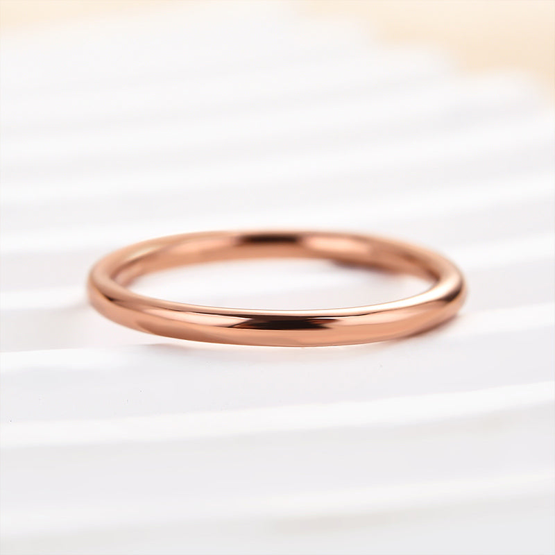 Simple Wedding Band For Women In Sterling Silver