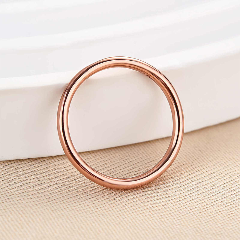 Simple Wedding Band For Women In Sterling Silver