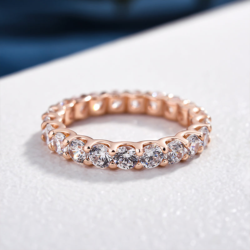 Stunning Cushion Cut 3PC Wedding Band Set For Women In Sterling Silver