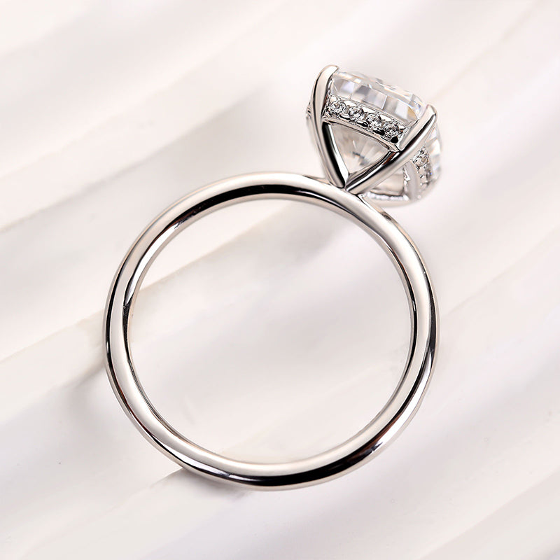 Ahabobo Excellent 4.0 Ct Cushion Cut Engagement Ring