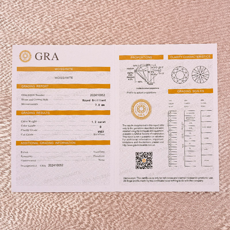 Ahabobo Classic Moissanite 1.2 CT Round Cut Wedding Ring Set With Curved Design Wedding Band