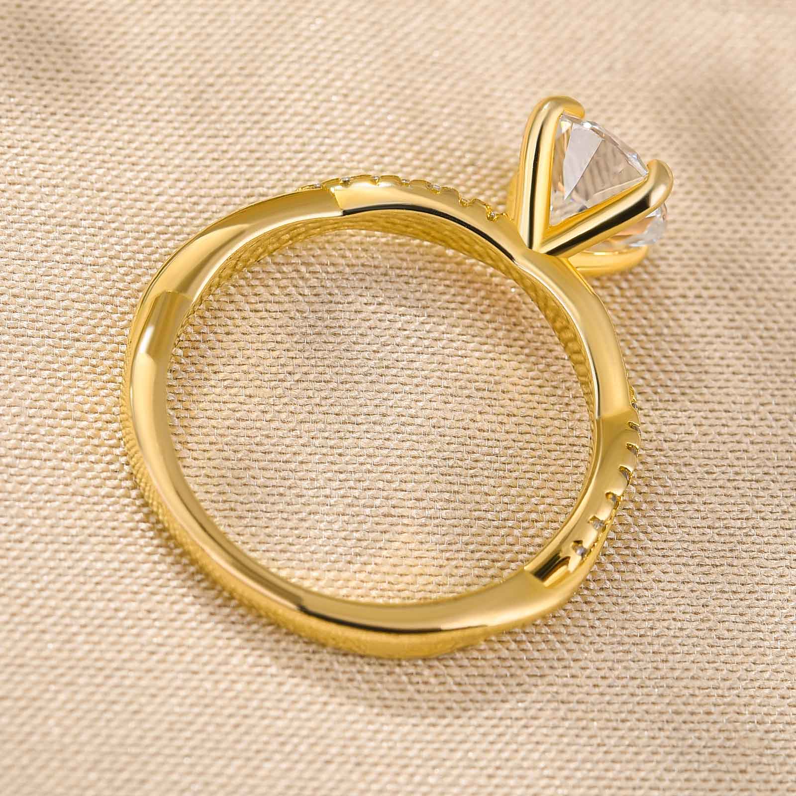 Twist 1.25 Carat Round Cut Promise Ring For Her In Sterling Silver