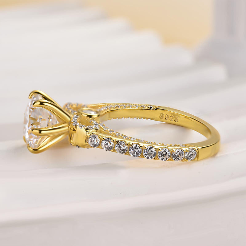 Maxine Moissanite Bow Base Design 2.0 Carat Round Cut Engagement Ring