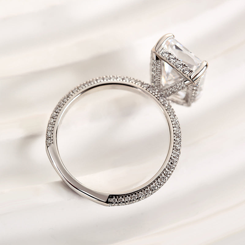 Ahabobo Elongated Radiant Cut Engagement Ring