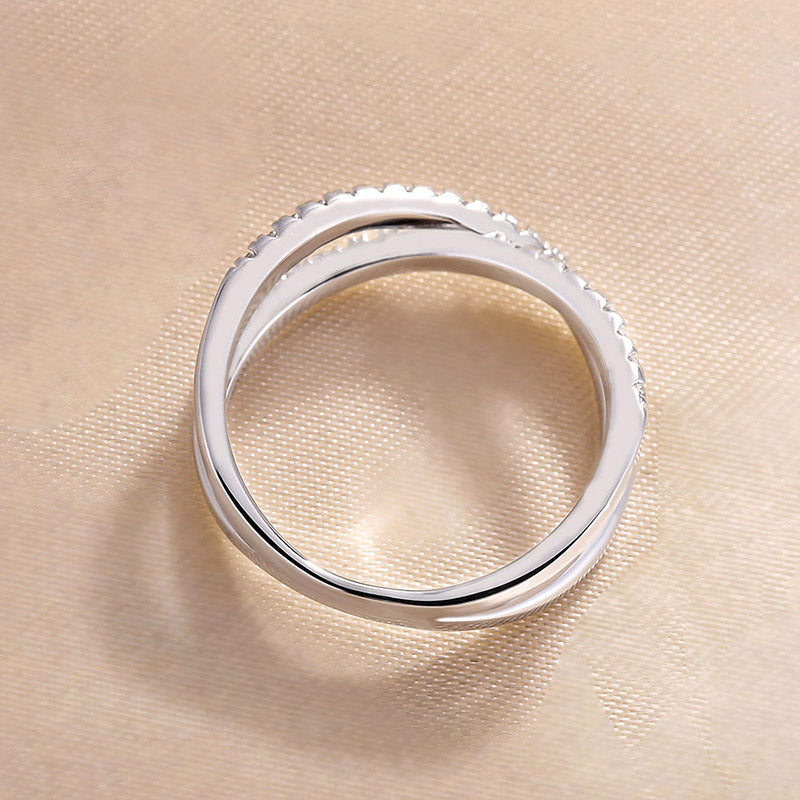 Ahabobo X Criss Cross Wedding Band