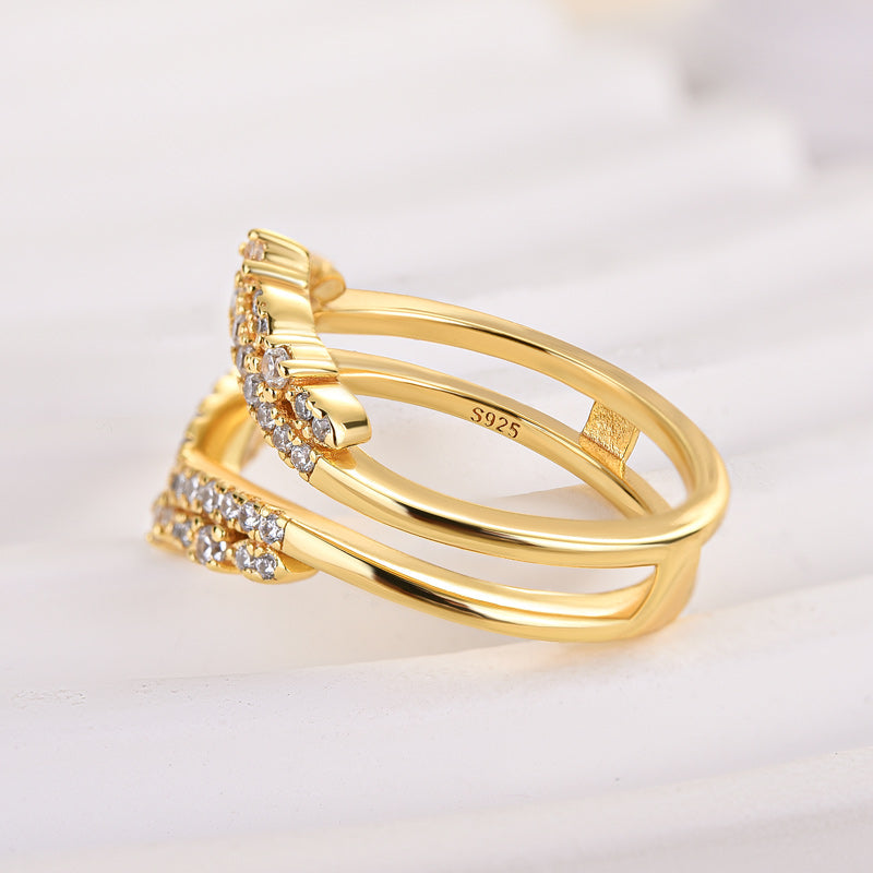 Special Round Cut Jacket Wedding Band For Women In Sterling Silver