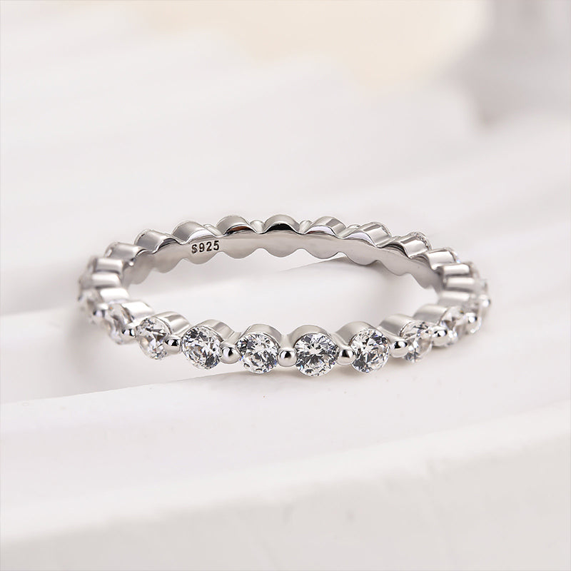 Ahabobo Classic Full Round Cut Wedding Band