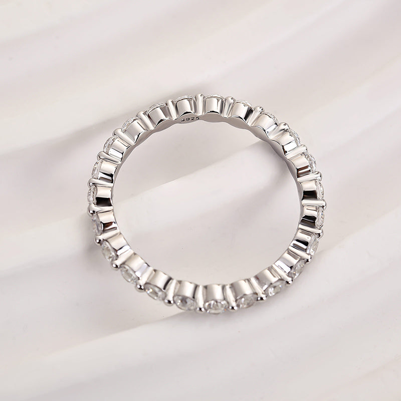 Ahabobo Classic Full Round Cut Wedding Band