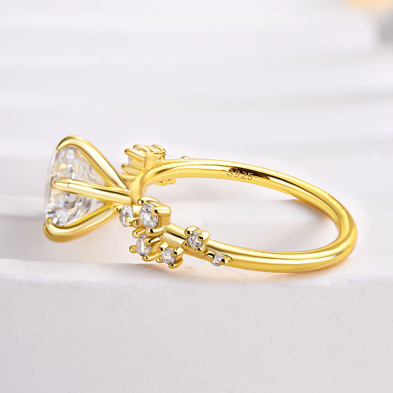 Exclusive 6 Prong Round Cut Engagement Ring