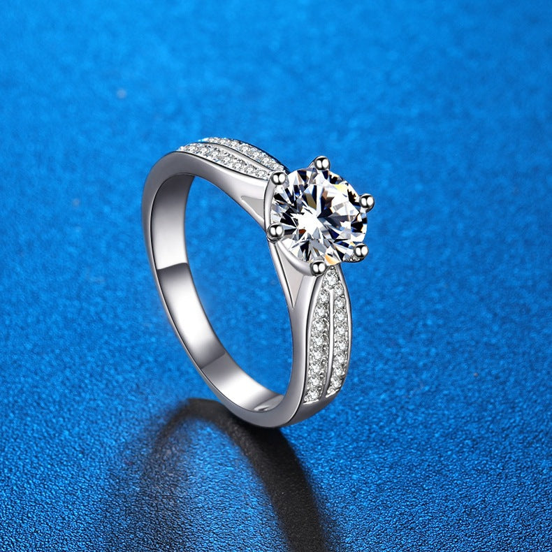 Starlight Moissanite 1.0 Carat Engagement Ring