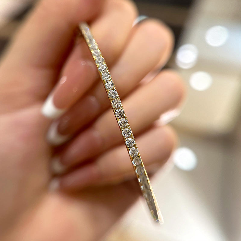 Timeless Round Cut Tennis Bracelet For Women