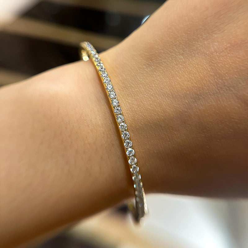 Timeless Round Cut Tennis Bracelet For Women