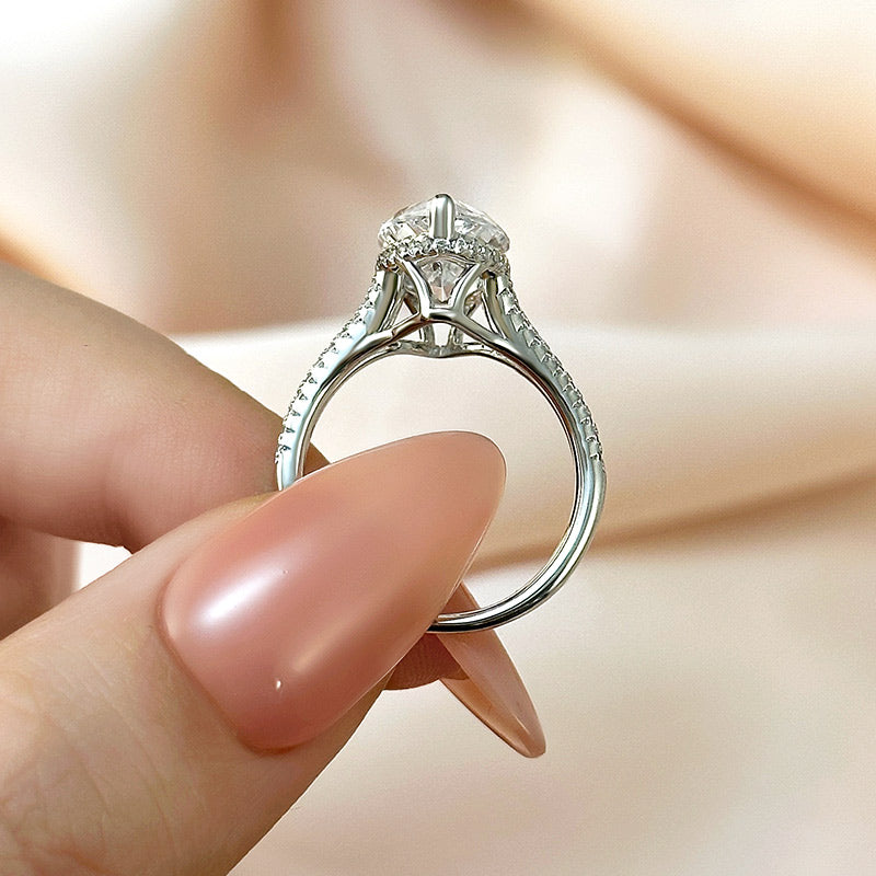 Maxine Exquisite Split Shank 4.0Ct Marquise Cut Engagement Ring