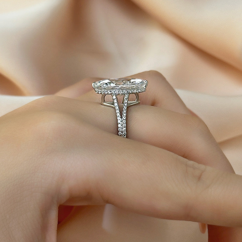Maxine Exquisite Split Shank 4.0Ct Marquise Cut Engagement Ring