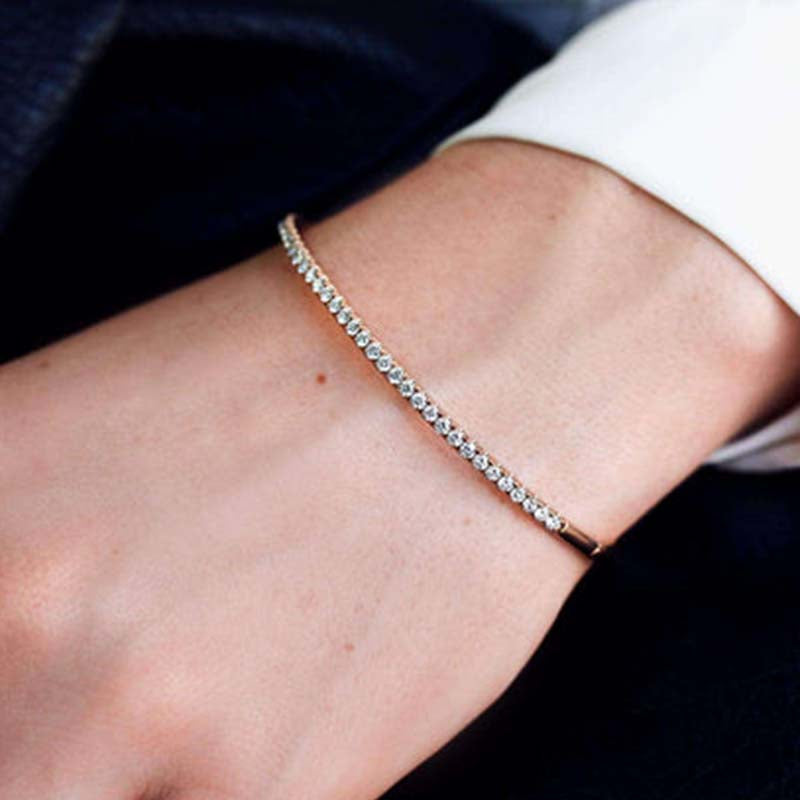 Timeless Round Cut Tennis Bracelet For Women