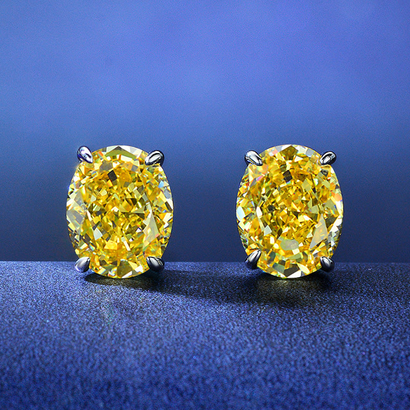 2.0Ct Stunning Classic Oval Cut Sona Simulated Diamond Stud Earrings In Sterling Silver