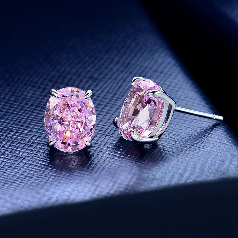 2.0Ct Stunning Classic Oval Cut Sona Simulated Diamond Stud Earrings In Sterling Silver
