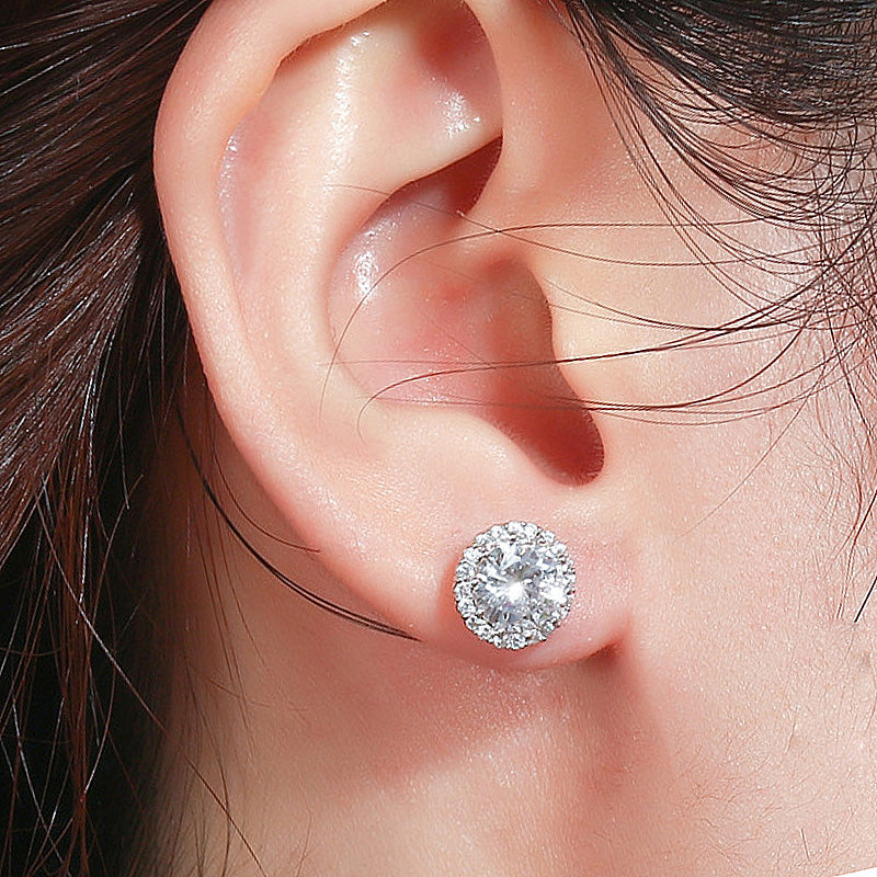 0.8Ct Birthstone Stud Earrings In Sterling Silver
