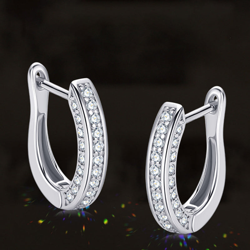 0.2Ct Moissanite Fashion Design Stud Earrings