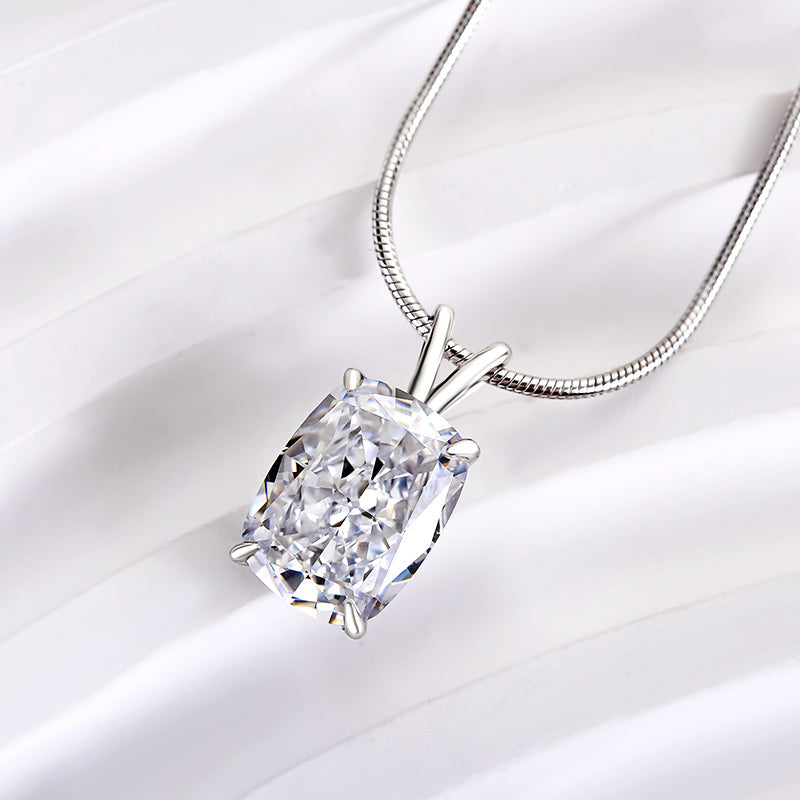 Ahabobo Classic Crushed Ice Cushion Cut 2PC Jewelry Set