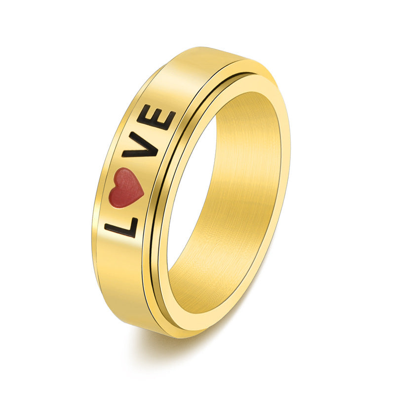 Personalized LOVE Tungsten Ring Anniversary Rings For Men