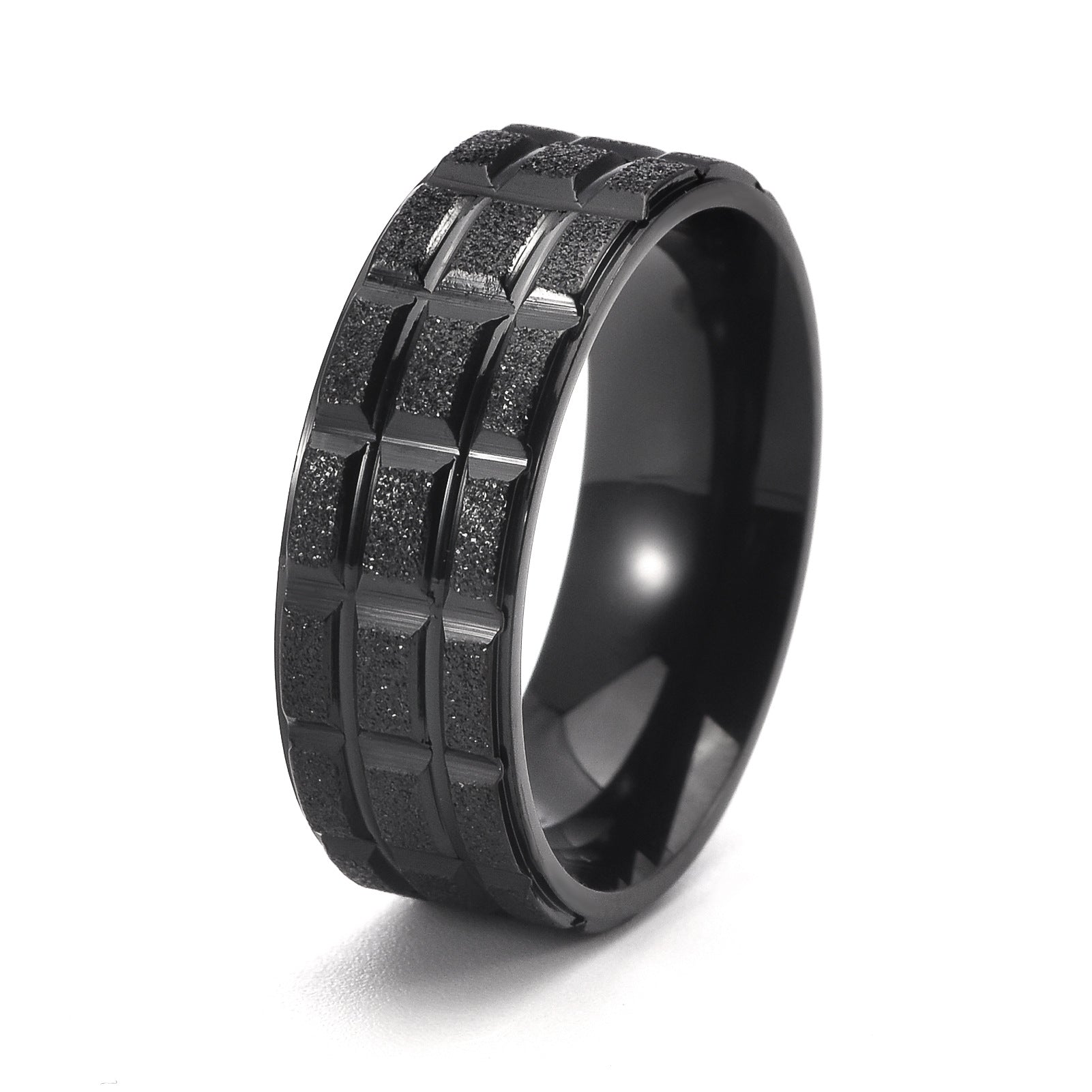 Matte Punk Tungsten Ring For Men