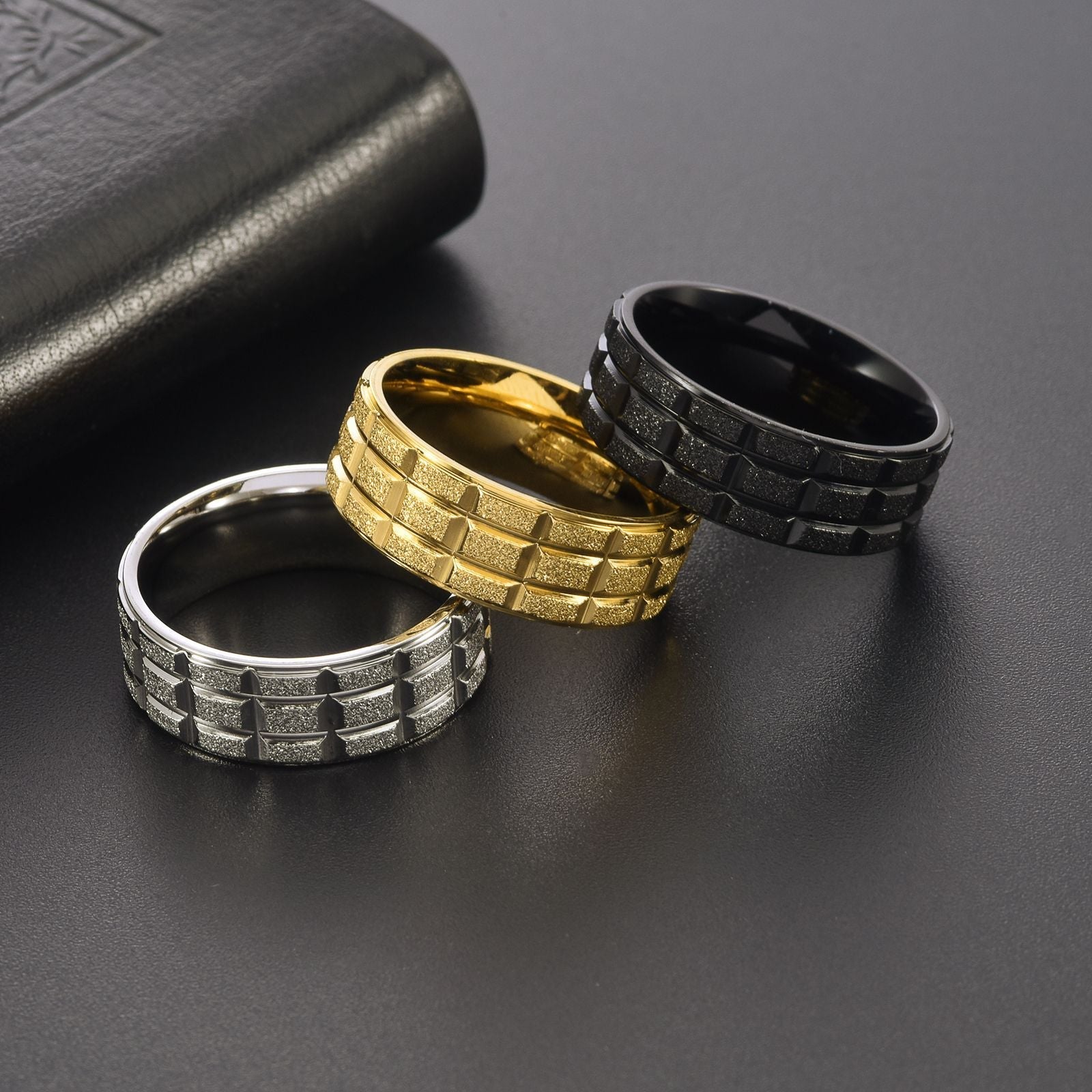 Matte Punk Tungsten Ring For Men