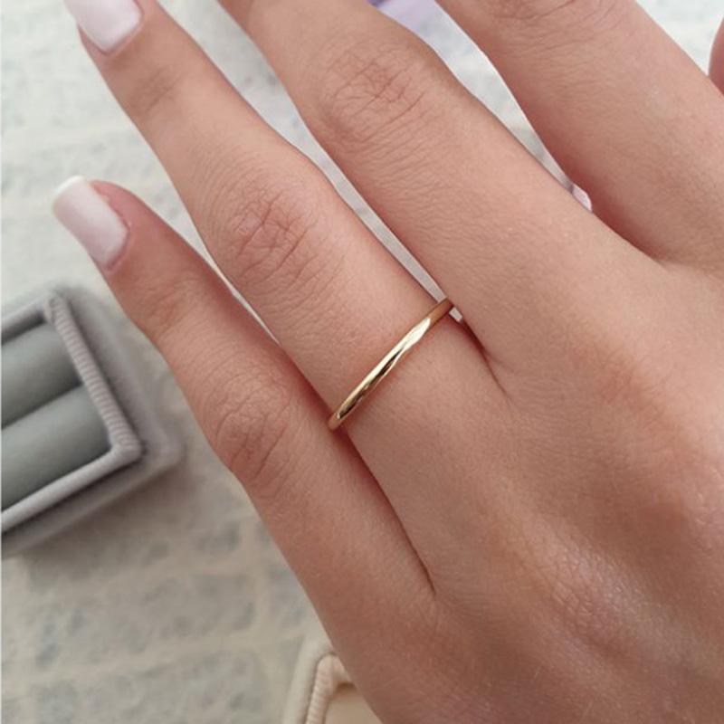 Simple Wedding Band For Women In Sterling Silver
