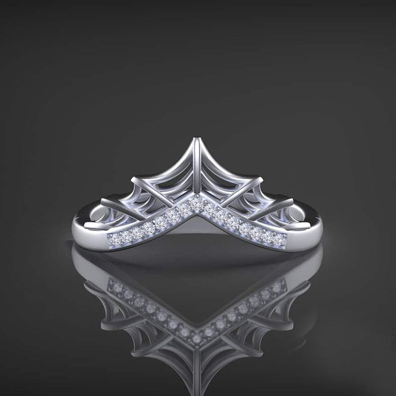 Moonstone Split Shank Coffin Cut Unique Wedding Ring Set
