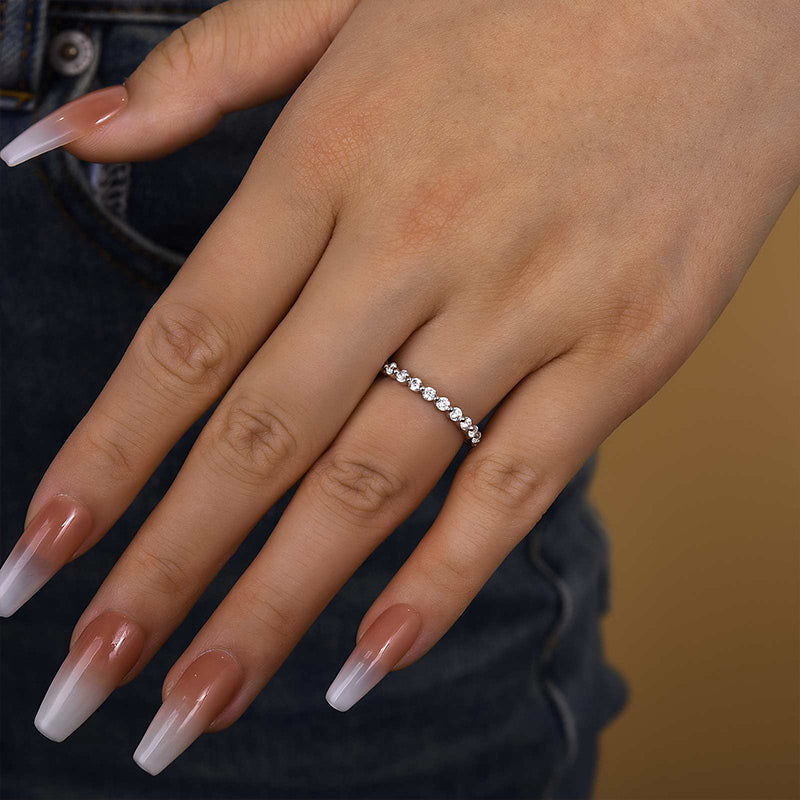 Ahabobo Classic Full Round Cut Wedding Band