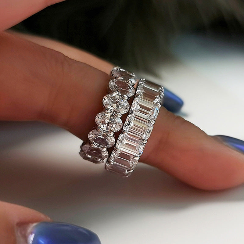 Eternity Sona Simulated Diamond Women's Wedding Band for Gifts