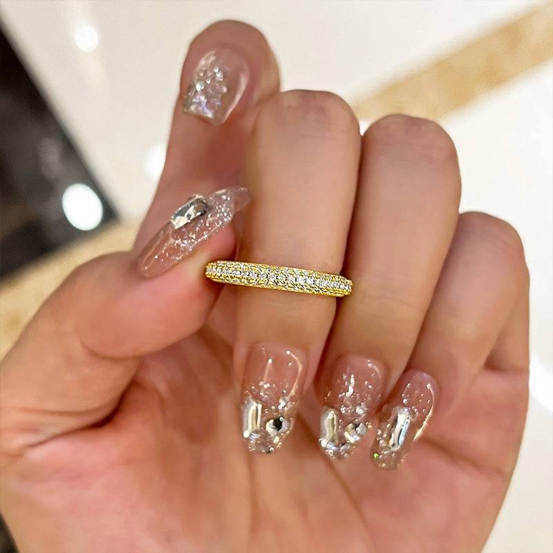 Vintage 3 Row Design Round Cut Women's Wedding Band In Sterling Silver