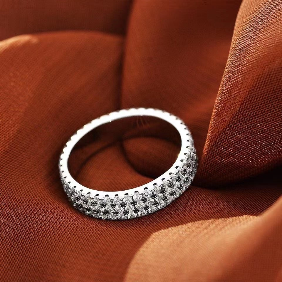Luxury Pave Eternity Wedding Band For Women