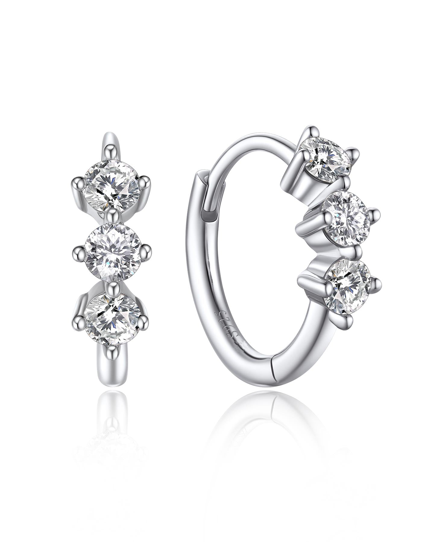 Ahabobo Moissanite Hoop earrings For Women
